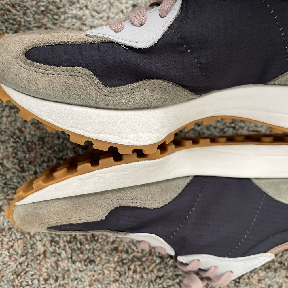 Women's Grey & Black Athletic Sneakers with White Accent - Picture 10 of 12